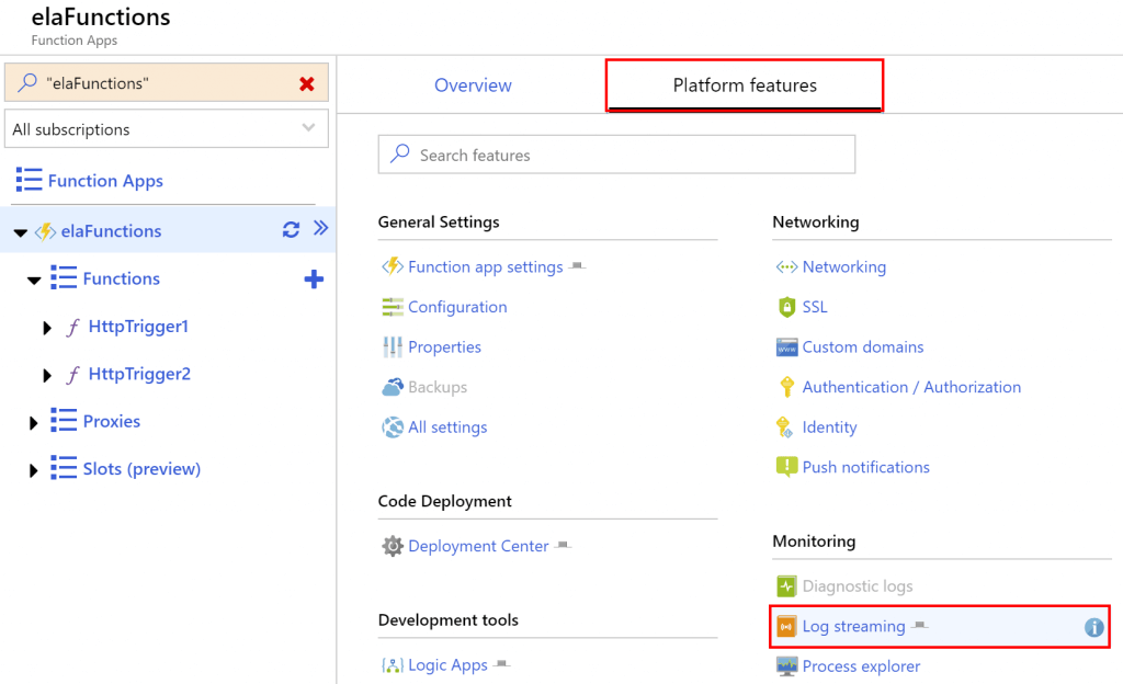 Azure Function App Log Streaming – Eric L. Anderson